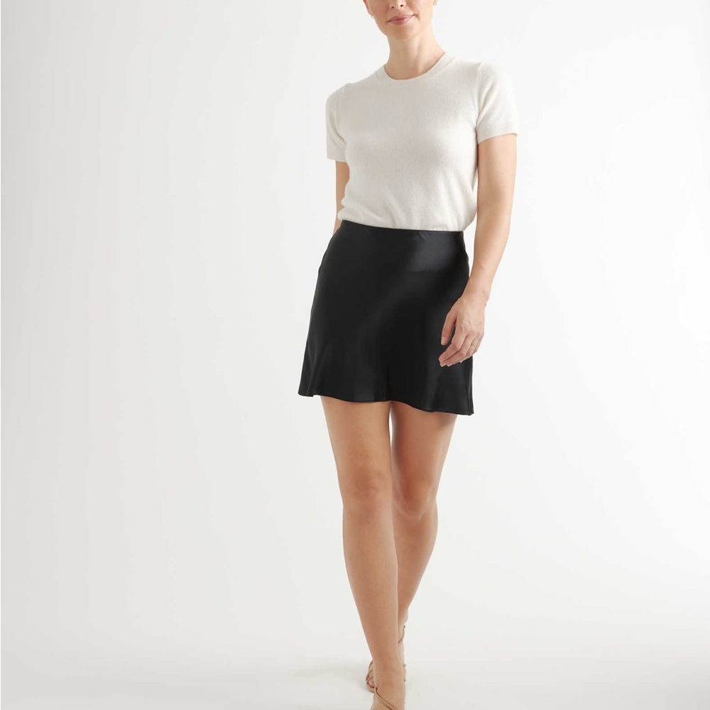 Quince Washable Silk Mini Skirt